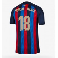 Fotbalové Dres Barcelona Jordi Alba #18 Domácí 2022-23 Krátký Rukáv
